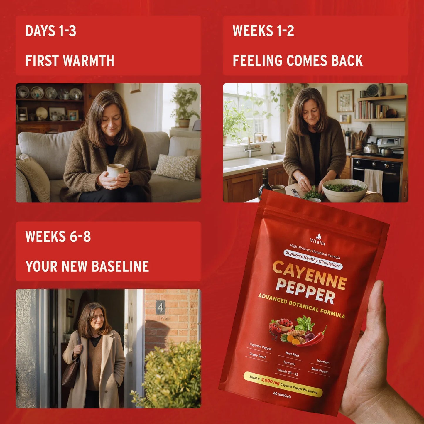 Vitalia® Cayenne Pepper Softgels